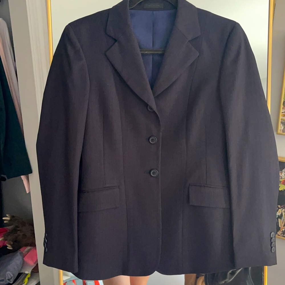 RJ Classics Navy Pinstripe Show Coat
